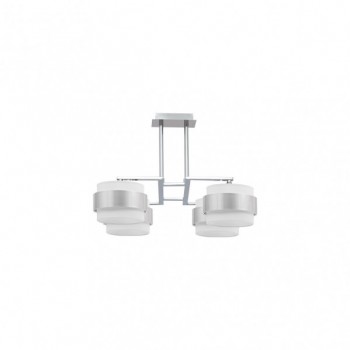 Distribuidor - Lâmpadas Diversas | Lâmpadas Modernas | LAMPARA 4DH BREMEN CROMO/BLANCO-PLATA 4XE14 REGX60X60 CM Ref: 066484020